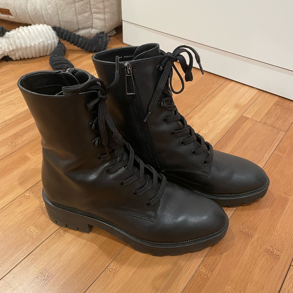 Black Leather Dolce Vita Lottie Boots
